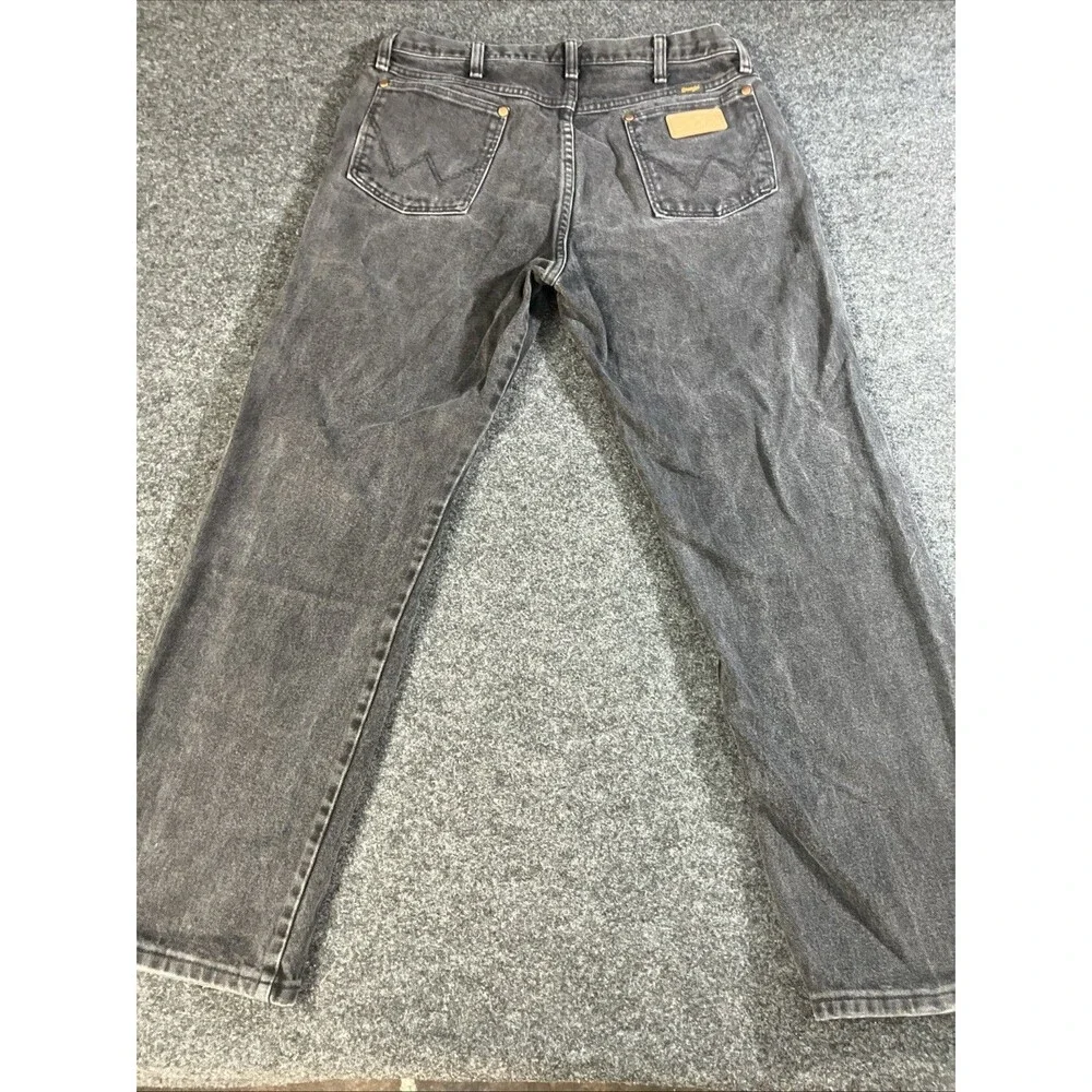 Wrangler Cowboy Cut Original Fit Black Jeans Mens 34x30 13MWZWK Heavyweight